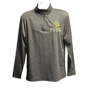 CCC Holmes Athletics Charcoal Gray Quarter Zip Long Sleeve Pullover Sportwear M